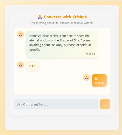Interactive Dialogue & Live Spiritual Counseling